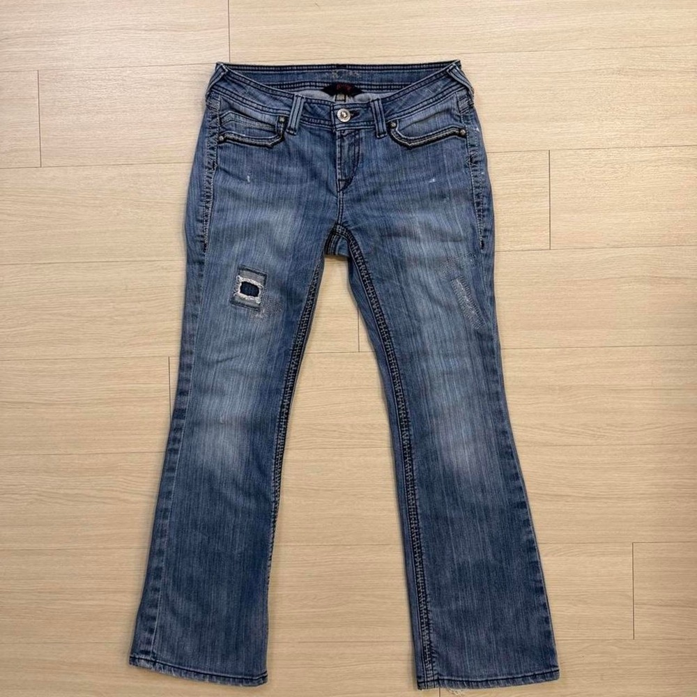 2010's Ariat Ruby Patch Bootcut Jeans Womens Size 29 Y2K Dark Wash